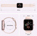 Smartwatch Relógio Inteligente, Tela HD de 1,83" Relógio Fitness com Alexa, 120 Esportes, Frequência Cardíaca e Monitoramento do Sono, IP68 à rova d'água, Compatível com Android iOS, 2 Pulseiras Preto